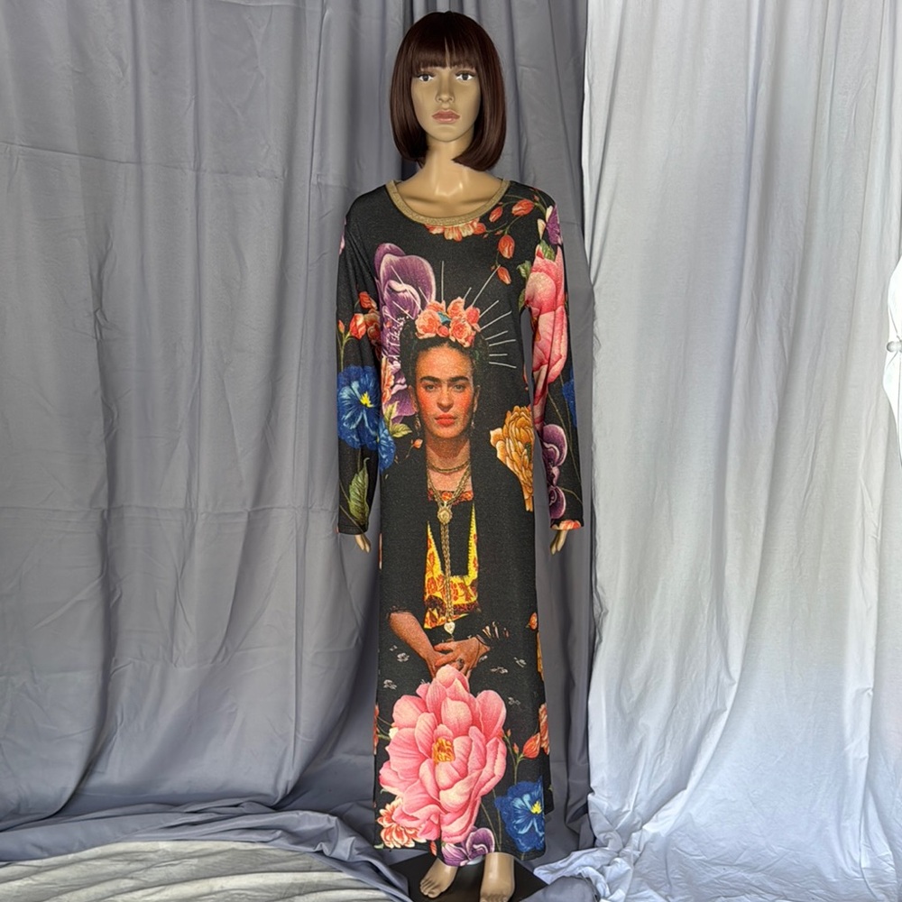 Freda Kahalo Floral Print Maxi Dress
